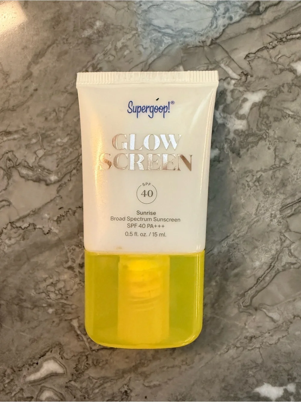 Supergoop! Glow Screen SPF 40 Sunscreen in “Sunrise “ .5 oz
